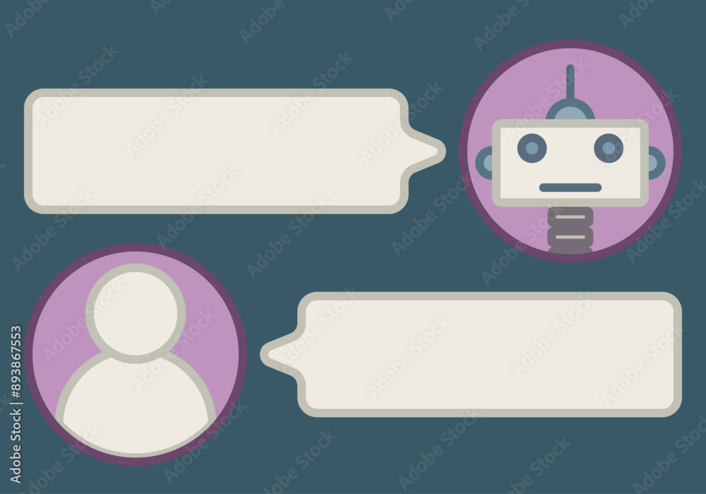 Chat entre usuario y robot de inteligencia artificial de soporte