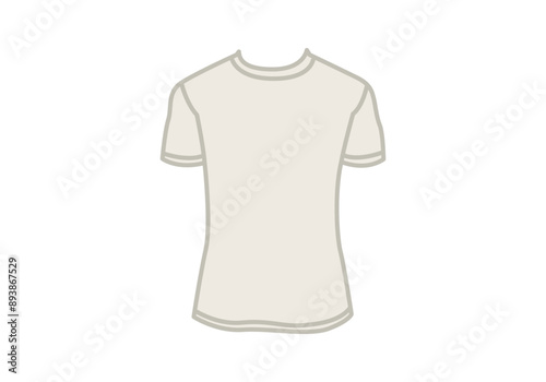 Camisa blanca interior de manga corta