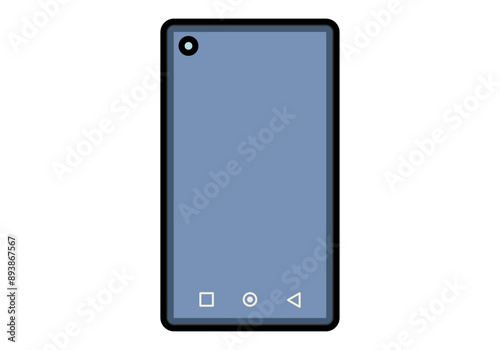 Smartphone o móvil con la pantalla encendida