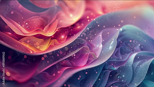 Stunning abstract background with pastel colors and intricate paper cut patterns