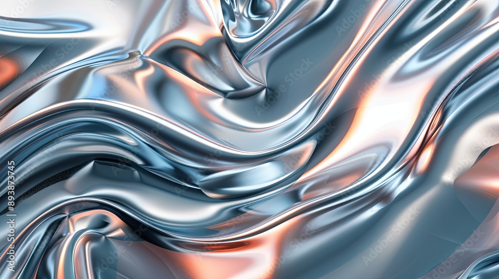 Abstract background featuring metallic textures light reflections and gradients Abstract background featuring metallic textures light reflections and gradients
