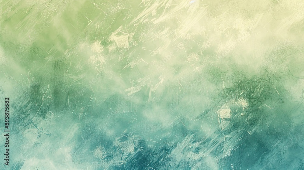 Pastel green and blue wallpaper with cloud-like textures and shimmering highlights Pastel green and blue wallpaper with cloud-like textures and shimmering highlights