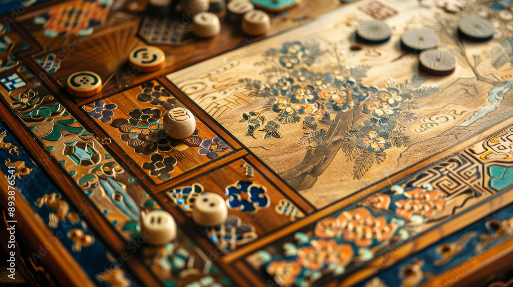 Showcase board games from different cultures, such as Go, Mahjong, or Mancala, celebrating the global diversity of board games. 