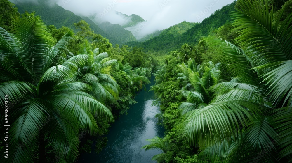 A lush rainforest with a canopy of towering trees, dense undergrowth, and a river running through it, high-resolution photo, realistic photo, cinematography, hyper realistic A lush rainforest with a canopy of towering trees, dense undergrowth, and a river running through it, high-resolution photo, realistic photo, cinematography, hyper realistic