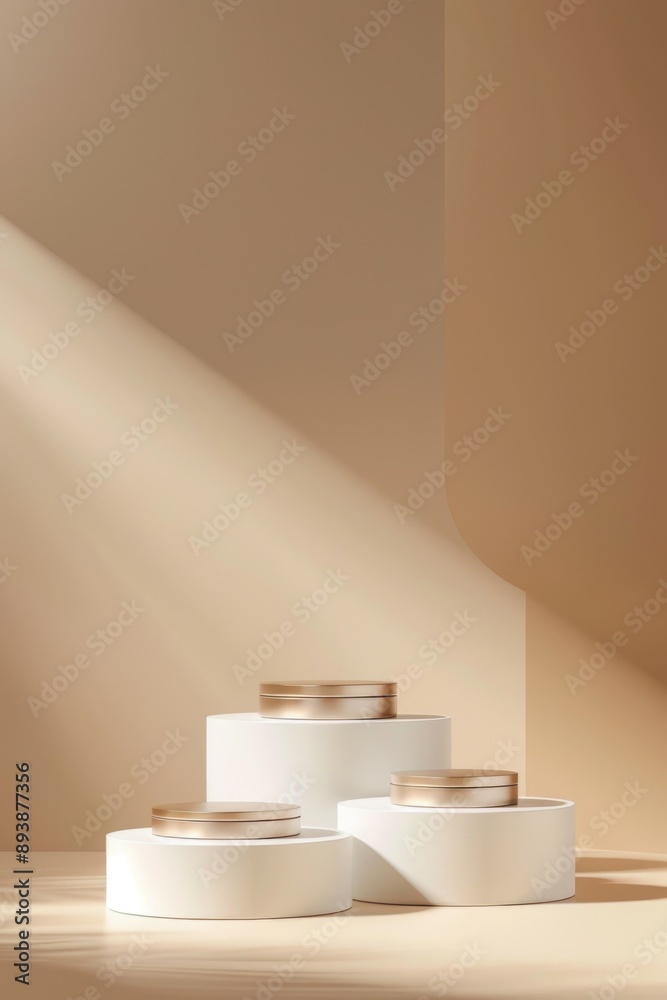 Three rolls of film sitting on a table with sunlight shining through.