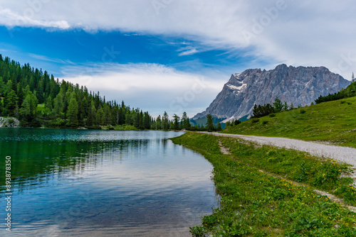 Panoramic mountain tour in Ehrwald via the Tajatorl to the Drachensee and Seebensee lakes photo