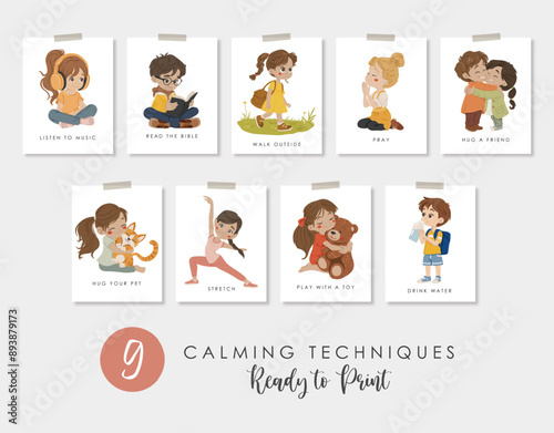 Kids activity Cards, Kids silhouettes, Educational Cards, Kids materials, Kindergarten vector, School materials, Educational activity vector