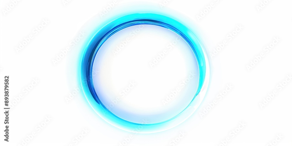 Glowing blue circle with radial lines, symbolizing power or focus.