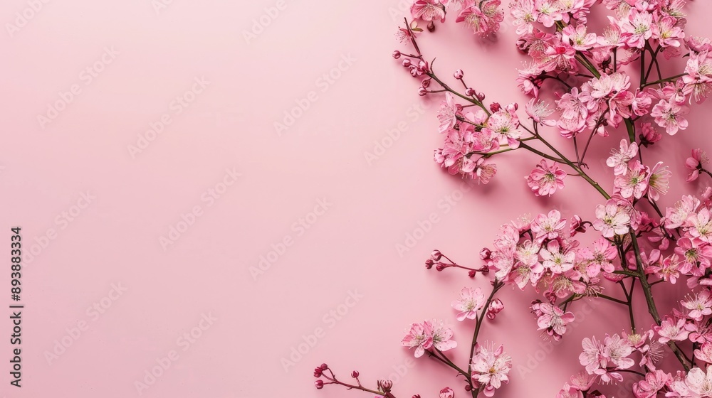 Pink background with design area Pink background with design area