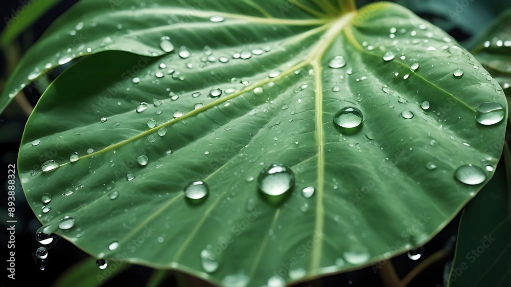 Close-Up Photography of Tiny Water Droplets on a Deep Green Fern Leaf Close-Up Photography of Tiny Water Droplets on a Deep Green Fern Leaf