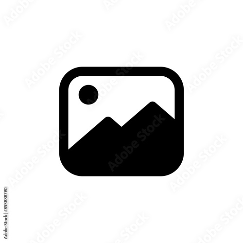 Gallery icon vector set, photo album icon, image picture symbol. Thin line gallery photo outline icons for web and mobile apps