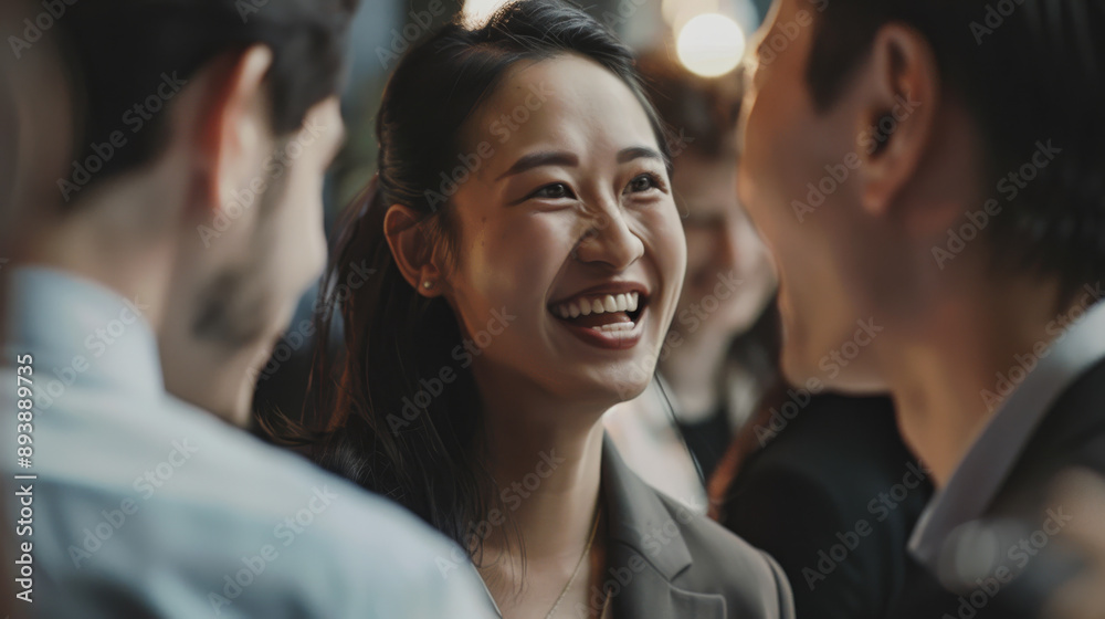 A joyful moment captured as a woman laughs heartily among friends in a lively social setting, emphasizing connection and the joy of shared experiences. A joyful moment captured as a woman laughs heartily among friends in a lively social setting, emphasizing connection and the joy of shared experiences.