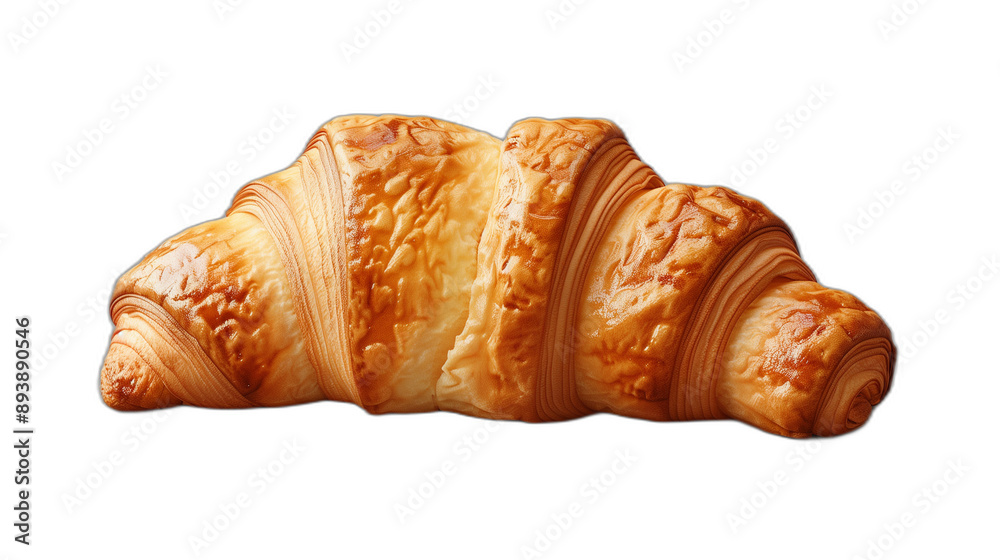shiny freshly baked croissant isolated on transparent background shiny freshly baked croissant isolated on transparent background