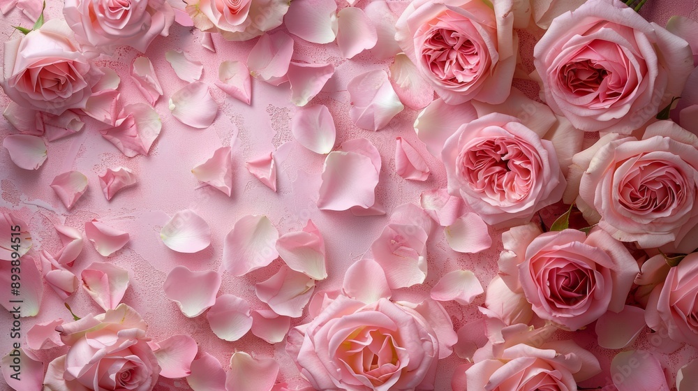 floral print design, soft pink floral print with delicate rose blossoms, creates romantic backdrop with space for text floral print design, soft pink floral print with delicate rose blossoms, creates romantic backdrop with space for text