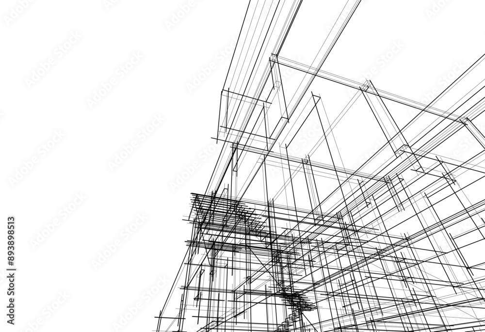 Modern office building on white background vector illustration Modern office building on white background vector illustration