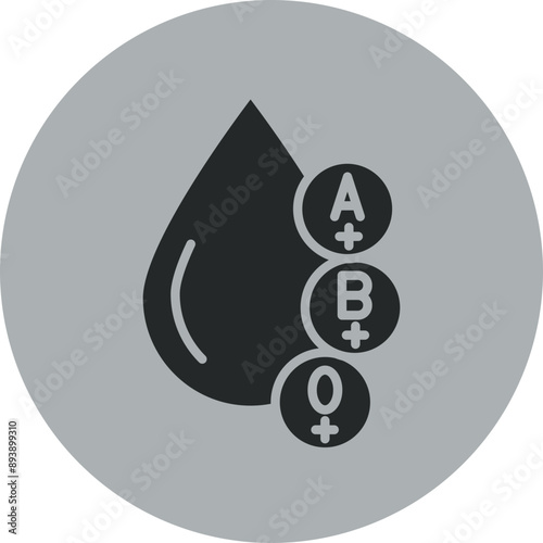 Blood Types Icon Design