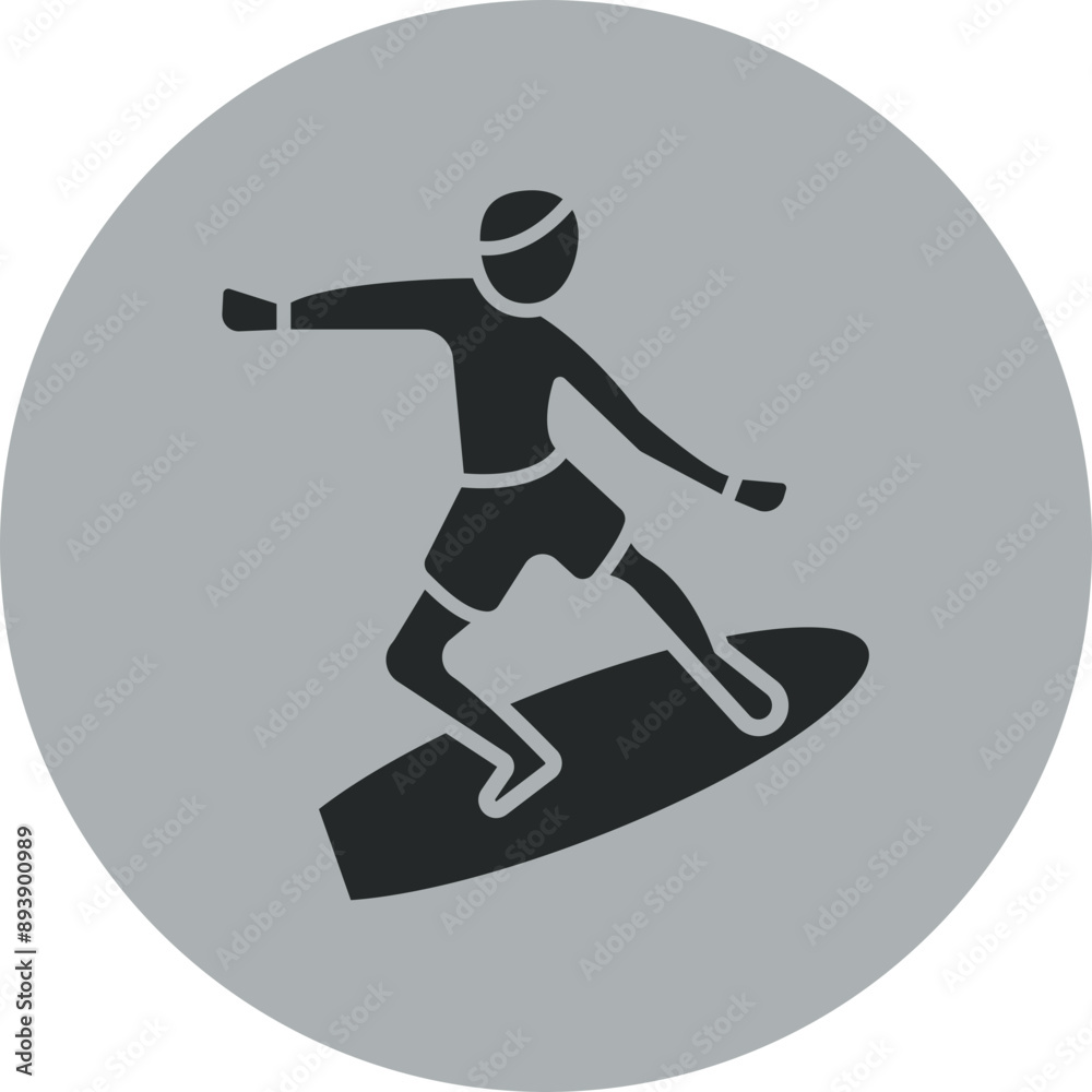 Surfing Icon Design Surfing Icon Design