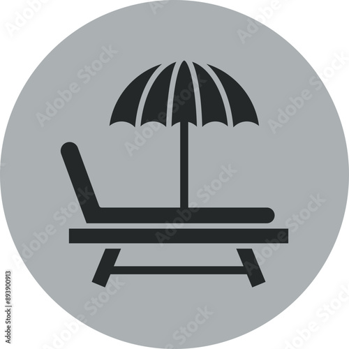 Sunbed Icon Design