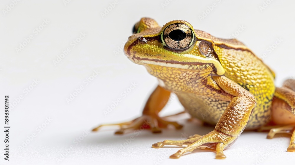 Fototapeta premium Gracixalus supercornutus frog on a white background