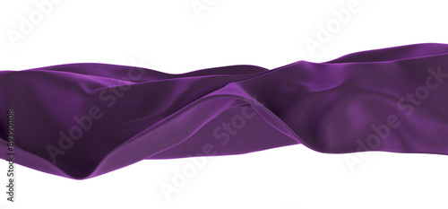Purple fabric flows effortl...