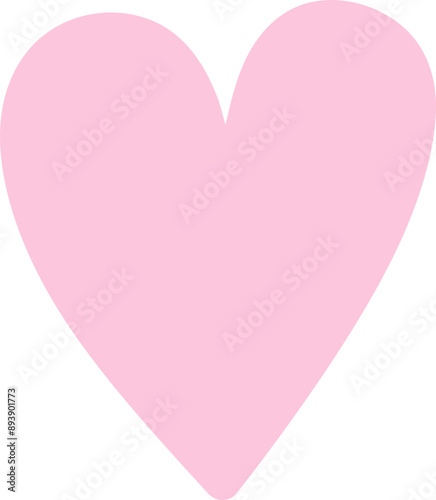 Heart Illustration - Pink Doodle