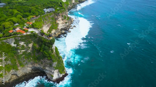 Uluwatu Temple is a Balinese Hindu sea temple located in Uluwatu. The temple is regarded as one of the sad kahyangan and is dedicated to Sang Hyang Widhi Wasa in his manifestation as Rudra. photo