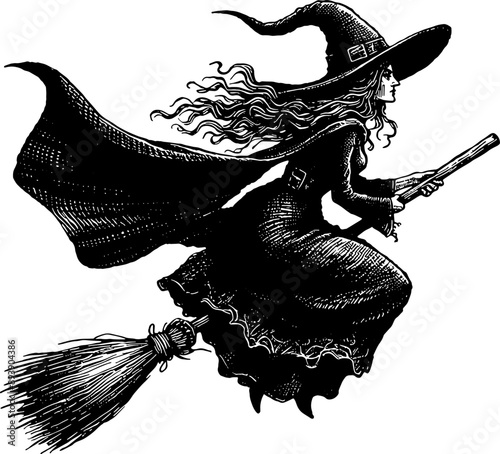 Witch On A Broomstick