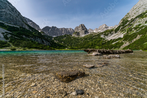 Mountain tour to the Vorderer Drachenkopf in the Mieminger mountains in Ehrwald photo