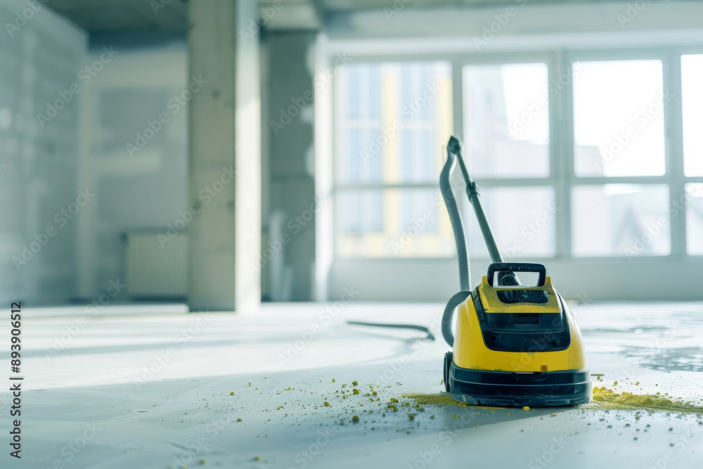 A lone vacuum cleaner stands amidst the debris of a partially constructed room, capturing the essence of ongoing cleanup and the path towards completion. A lone vacuum cleaner stands amidst the debris of a partially constructed room, capturing the essence of ongoing cleanup and the path towards completion.