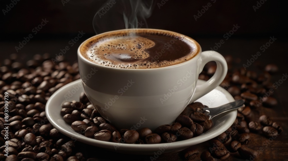 Rich coffee background with a deep, dark brown color and a smooth, velvety texture, perfect for a warm and inviting look Rich coffee background with a deep, dark brown color and a smooth, velvety texture, perfect for a warm and inviting look