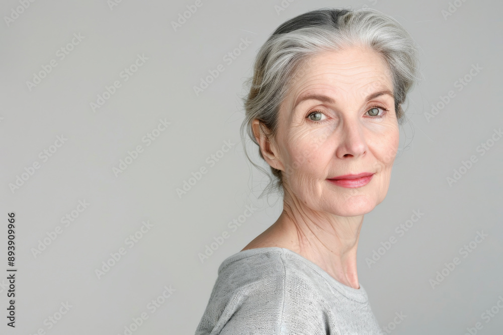 A sophisticated older woman with silver hair and a warm smile stands confidently against a light backdrop, exuding a gentle elegance and wisdom. A sophisticated older woman with silver hair and a warm smile stands confidently against a light backdrop, exuding a gentle elegance and wisdom.