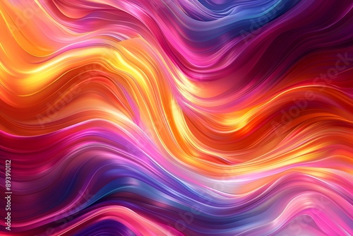 Wallpaper Mural Vibrant Swirls of Colorful Abstract Waves Torontodigital.ca