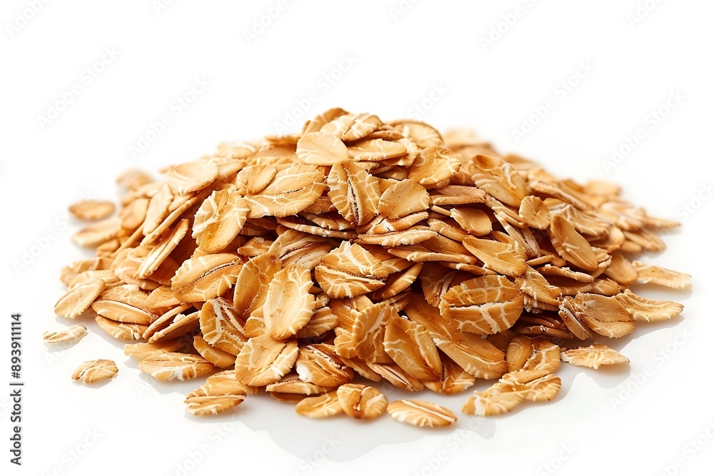 A Pile of Nutritious Oats Ready for Breakfast A Pile of Nutritious Oats Ready for Breakfast