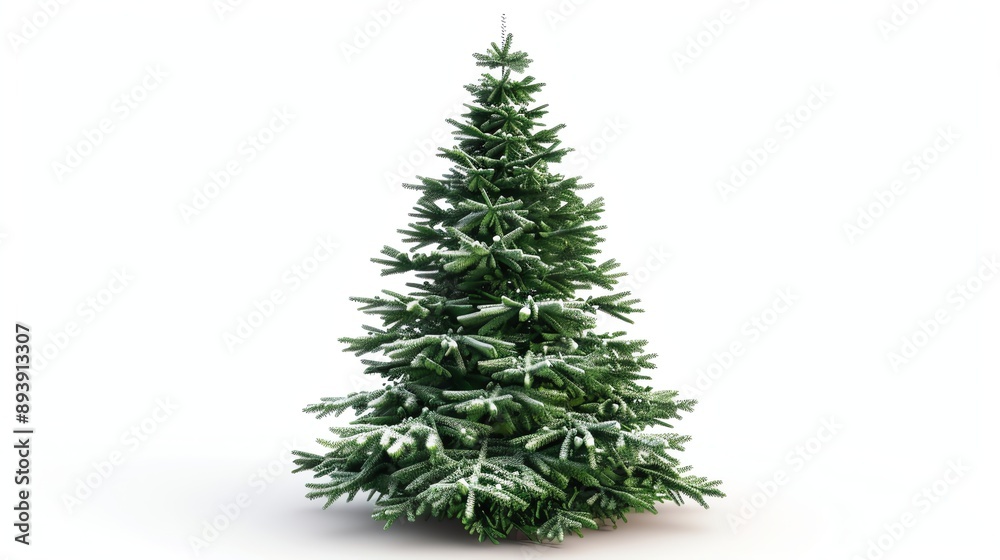 Fototapeta premium christmas tree isolated on white