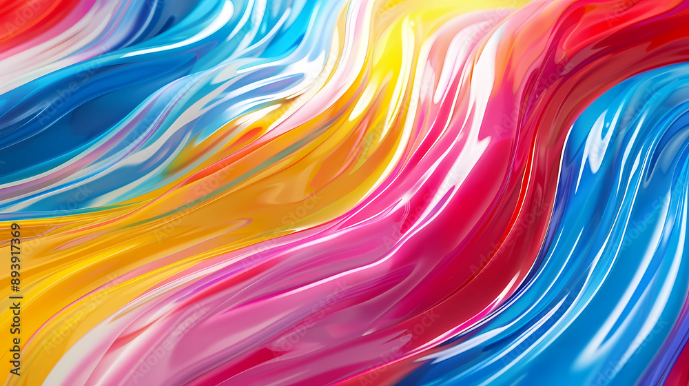 Artistic Brushstrokes: Colorful Ribbons and Abstract Splash Background Artistic Brushstrokes: Colorful Ribbons and Abstract Splash Background