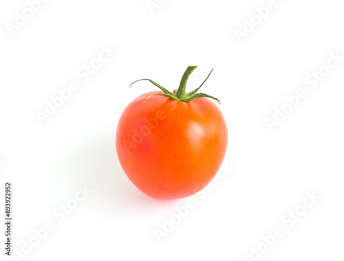 Red tomato isolated on white background