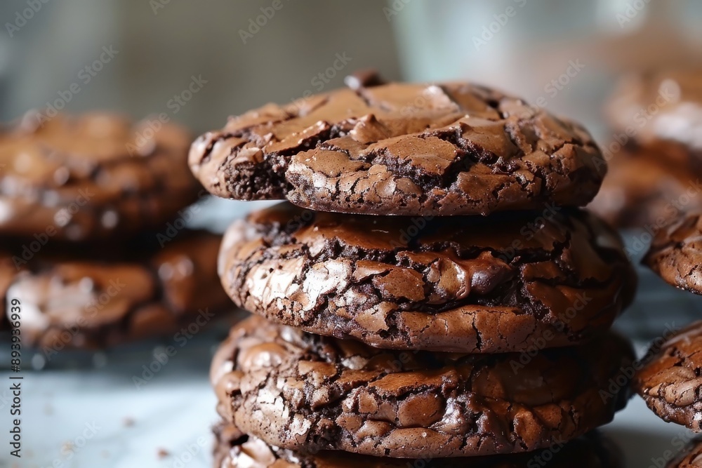 Heaps of luxurious deep chocolate brownie biscuits Heaps of luxurious deep chocolate brownie biscuits