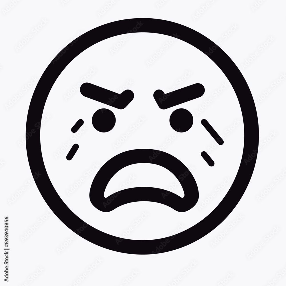 Free vector black line facial expression icon symbol message Free vector black line facial expression icon symbol message
