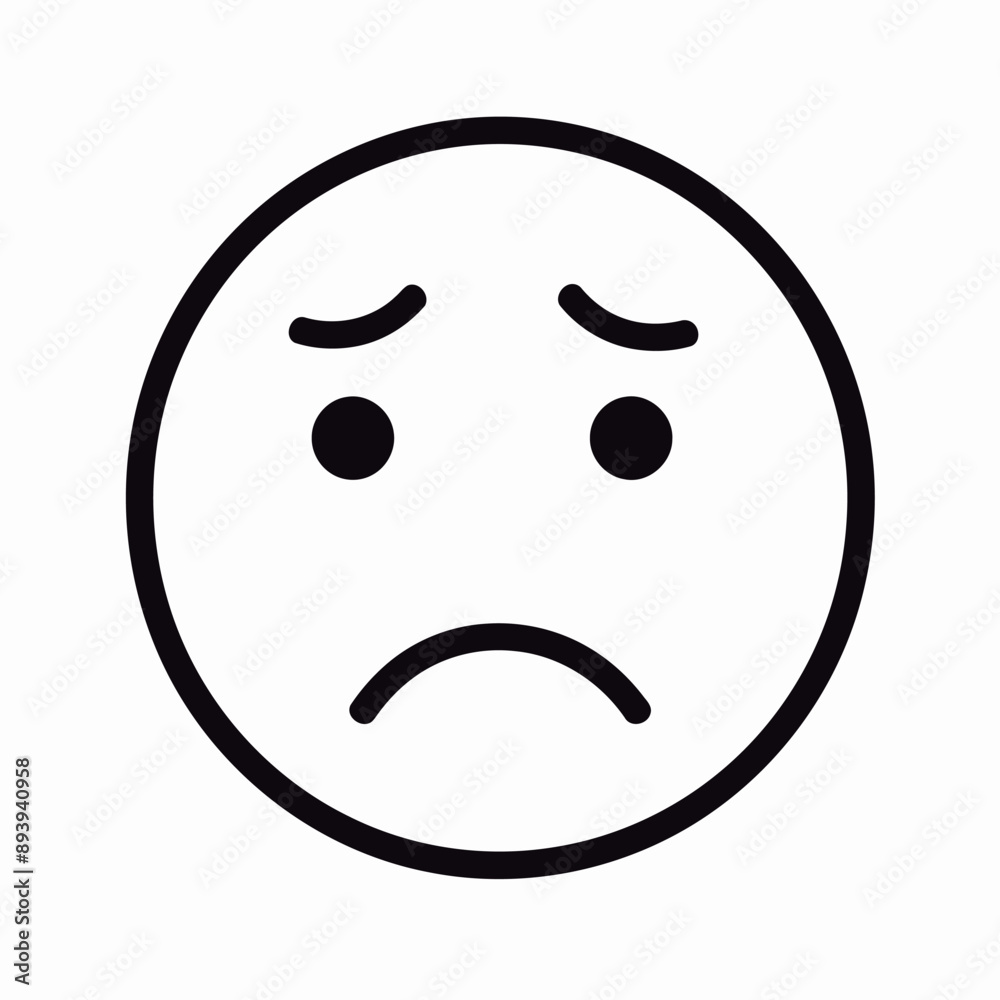 Free vector black line facial expression icon symbol message