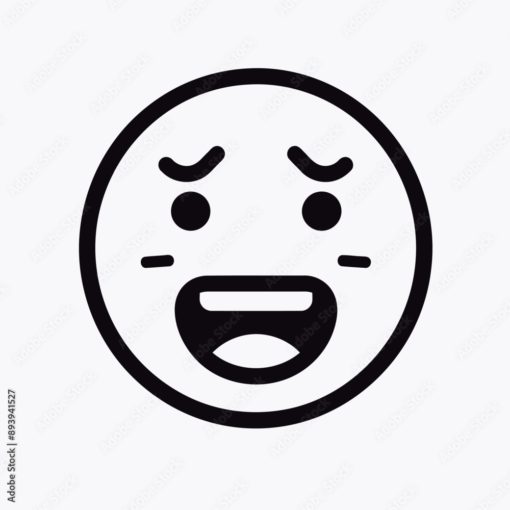 Free vector black line facial expression icon symbol message Free vector black line facial expression icon symbol message