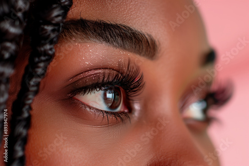 close up portrait of a woman photo