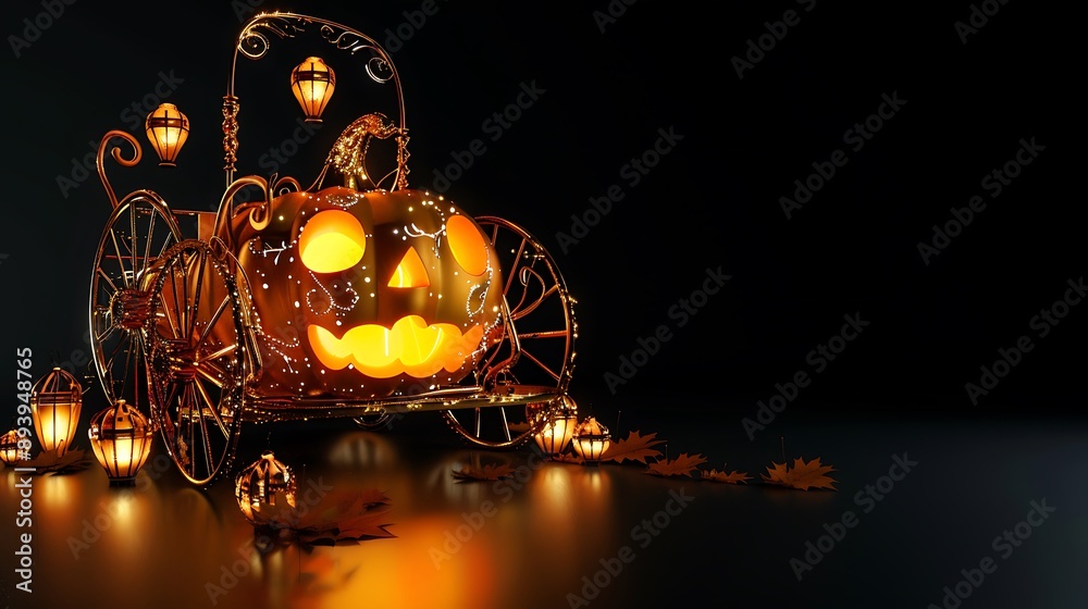 Halloween concept minimal background, HD 16:9