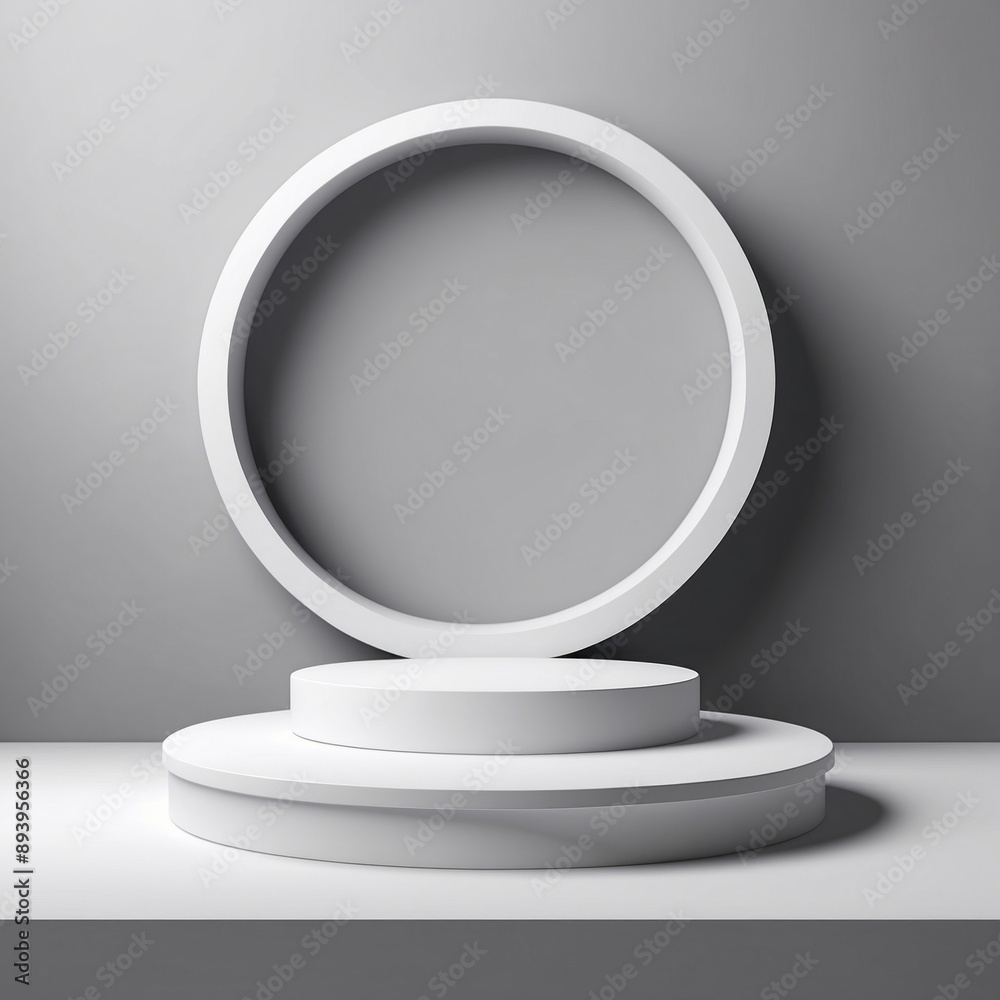 3D podium display with tree on beige background. Green nature leaf with shadow. Round nude pedestal stand for beauty, cosmetic, product promotion. Exotic summer, abstract 3D render, circle copy space 3D podium display with tree on beige background. Green nature leaf with shadow. Round nude pedestal stand for beauty, cosmetic, product promotion. Exotic summer, abstract 3D render, circle copy space