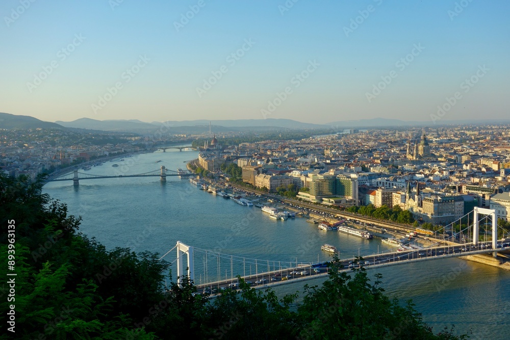 Budapest, Hungary's capital city, sits on the Danube River in Eastern Europe Budapest, Hungary's capital city, sits on the Danube River in Eastern Europe