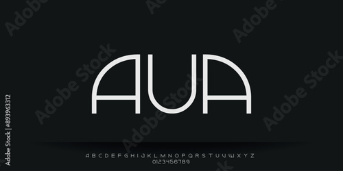 Elegant Vector Alphabet Letters Font - Classic Modern Serif Lettering for Minimal Fashion

