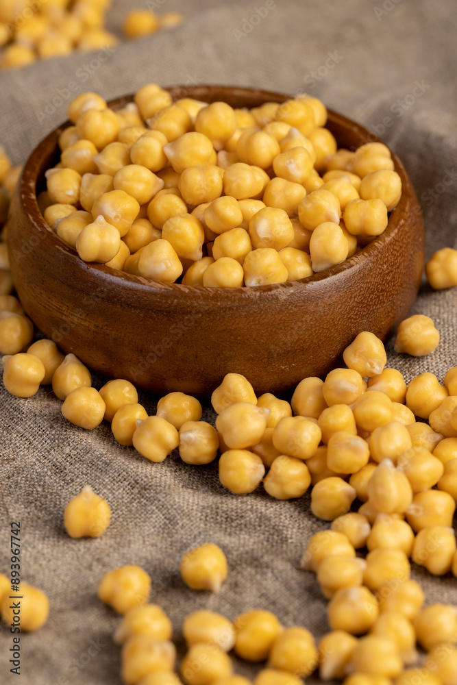 wet chickpeas porridge during cooking wet chickpeas porridge during cooking