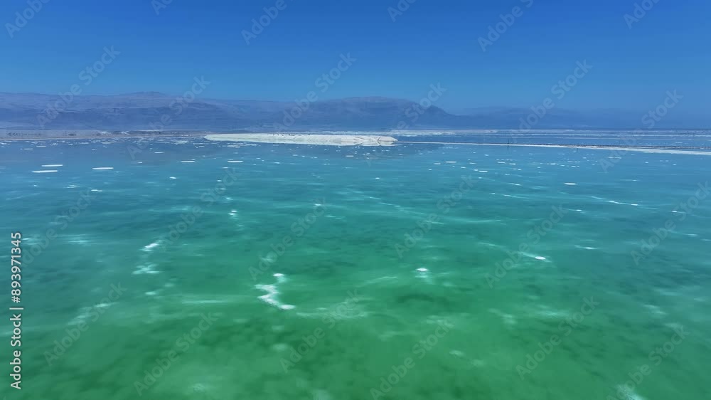 Aerial video over the Dead Sea pools Israel Aerial video over the Dead Sea pools Israel