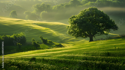 landscape with field and sky