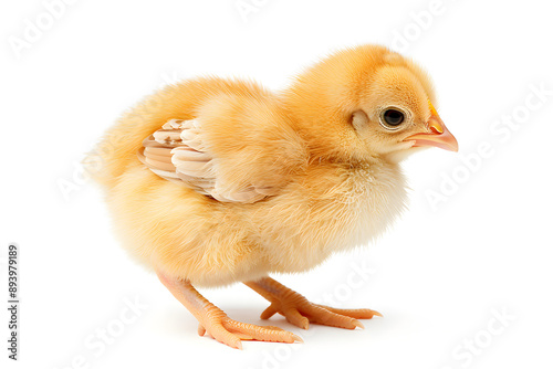 chick isolated on white