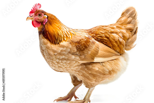 chicken isolated on white